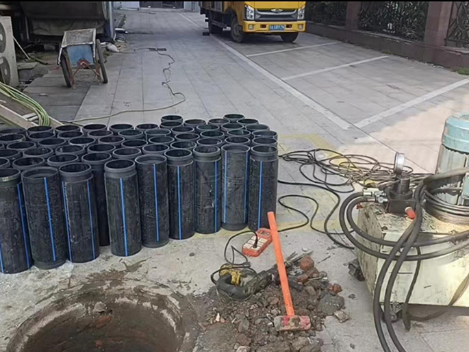 广阳PE置换管厂家 DN315置换管 非开挖管短管置换